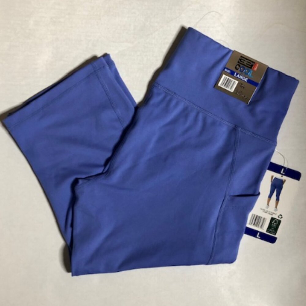 32 Degrees Cool Women's Soft Active Capri Legging Pants, Lolite Purple - Picture 4 of 5